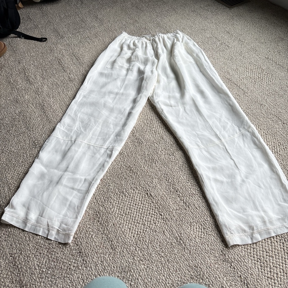 Elegant White Women's Joggers